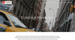 Desktop Screenshot of coriolisventures.com